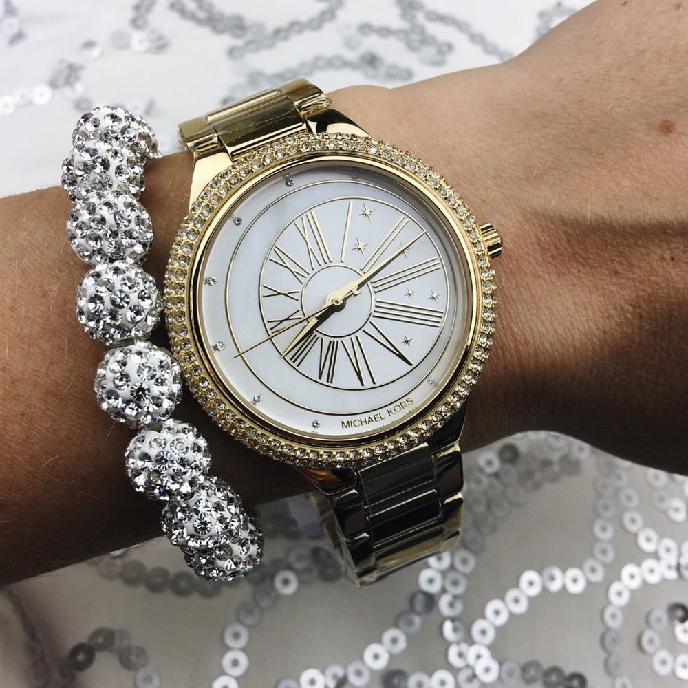 Michael Kors gold taryn celestial glitzy watch❤️